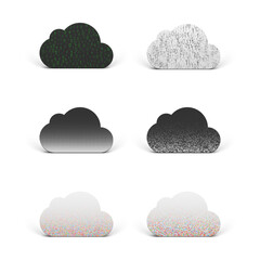 Cloud App Icons Set for Technology Company