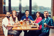 © Syda Productions - friends dining and drinking beer at restaurant