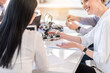 © Yakobchuk Olena - Charming smart ladies testing modern technologies