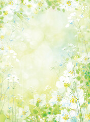 Wall Mural - Vector spring floral background.