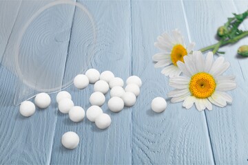 Wall Mural - Pills on tablet.