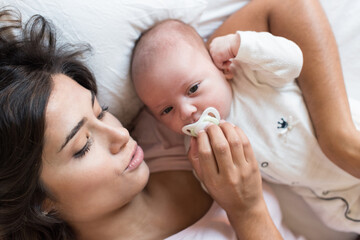 Wall Mural - Mother with baby