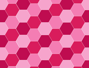 Wall Mural - Pink Hexagon Background