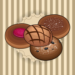 Sticker - Set of bakery products