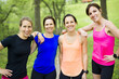 © Louis-Paul Photo - group of people enjoying in the fitness having fun running outside