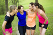 © Louis-Paul Photo - group of people enjoying in the fitness having fun running outside