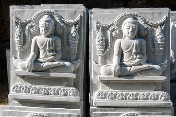 White Buddha statue.