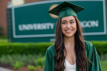 College Graduation Photo on University Campus