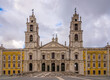 View at the building of National Palace in Mafra ,Portugal