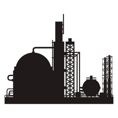 Wall Mural - industry factory building vector icon ilustration plant