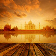 Taj Mahal Agra India on sunrise