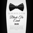 Elegant Black Tie Event Invitation Template