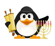 Hanukkah Penguin Free Stock Photo - Public Domain Pictures