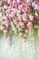  wedding backdrop with flower and wedding decoration