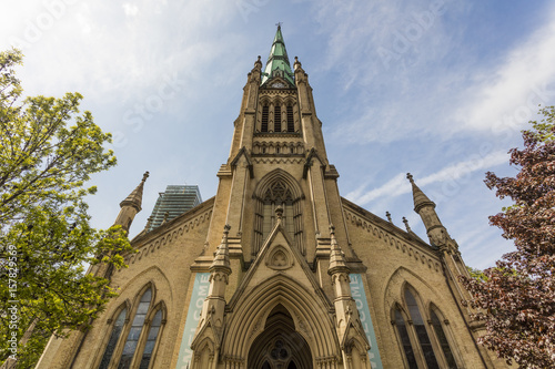 Zdjęcie XXL Powierzchowność Katedralny kościół St. James podczas drzwi Otwiera Toronto wydarzenie, Maj 28, 2017.