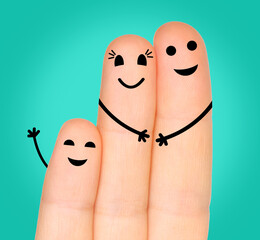 Happy fingers family