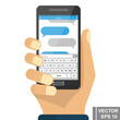 © Владимир Шерстнев - Online sms communication via mobile device. Negotiation.