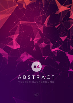3D Abstract Mesh Background with Circles, Lines and triangular Shapes Design Layout for Your Business