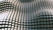 Abstract Metal Wave Background 3D Illustration