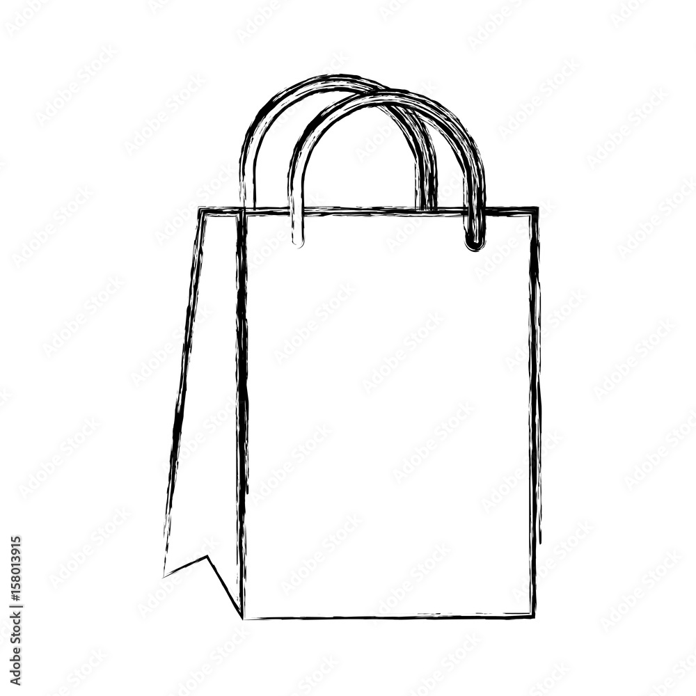 shopping bags drawing easy