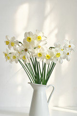 Poster - Bouquet of white narcissus