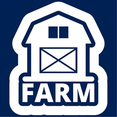 Canvas Print - Farm House vector logo