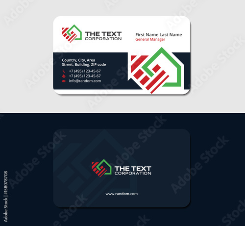 Home Improvement Modern Business Card Design Template Buy This