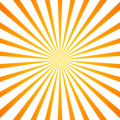 Wall Mural - sun rays. orange background