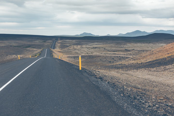 Wall Mural - Endless Icelandic Highway