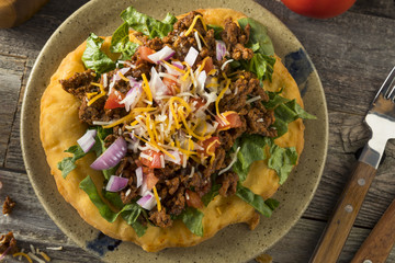 Homemade Indian Fry Bread Tacos