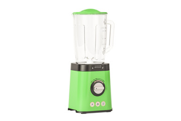 Poster - green electric blender, 3D rendering