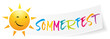 Sommerfest Einladung Party Banner mit Sonne