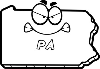 Poster - Cartoon Angry Pennsylvania