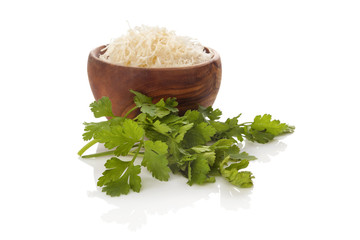 Poster - Grated horseradish with parsley.