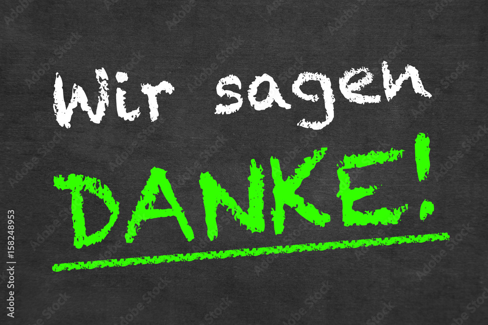 Stock-Foto „Wir sagen danke!“ | Adobe Stock