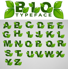 Bio Typeface For Your Eco And Organic Lettering Compositions