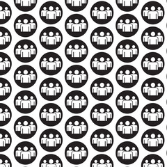 Pattern background Person symbol User sign icon