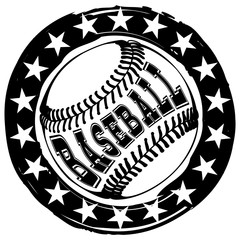 Sticker - baseball