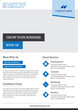 © webelemento - Professional Business Solution A4 Flyer template with left header blue