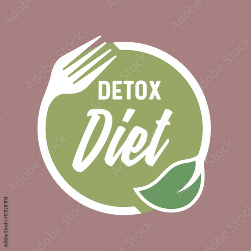 Healthy Lifestyle Food Logo Design Detox Diet Round Icon Leaf And Fork Circle For Restaurant Logo Buy This Stock Vector And Explore Similar Vectors At Adobe Stock Adobe Stock