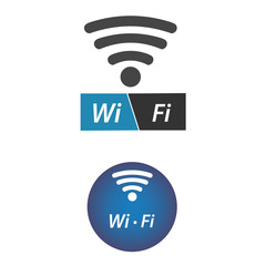Wall Mural - wifi vector icon