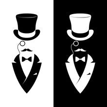 Vintage Label Gentlemen Club. Hipster Logo. 