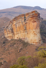 The Sentinel Rock In The Golden Gate Nature Reserve Near Clarens, South Africa.