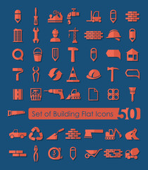 Wall Mural - Set of building icons