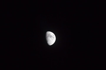 moon shot with clear sky
