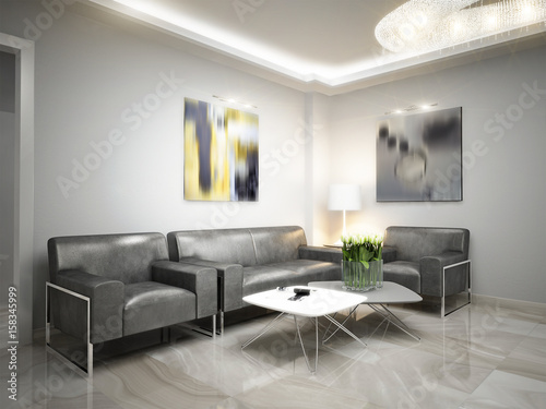 Gray White Urban Contemporary Modern Minimalism High Tech