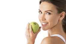 Woman Hold Green Apple