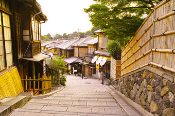 京都　二年坂の町並み