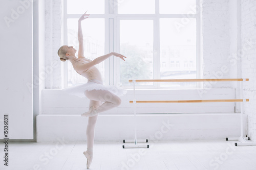 Cuadros en Lienzo Young ballerina in ballet class