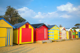 Fototapeta  - Colorful Beach House at Brighton Beach, Melbourne